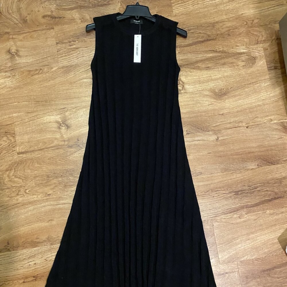 Women's The Workshop Ribbed Long Black Dress